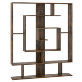 7-Tier Bookshelf  Open Display Shelf Rack for Home Office