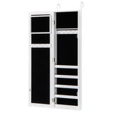 Door and Wall Mounted Armoire Jewelry Cabinet with Full-Length Mirror
