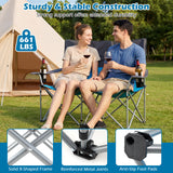 Double Camping Chair with Carry Bag Cup Holders