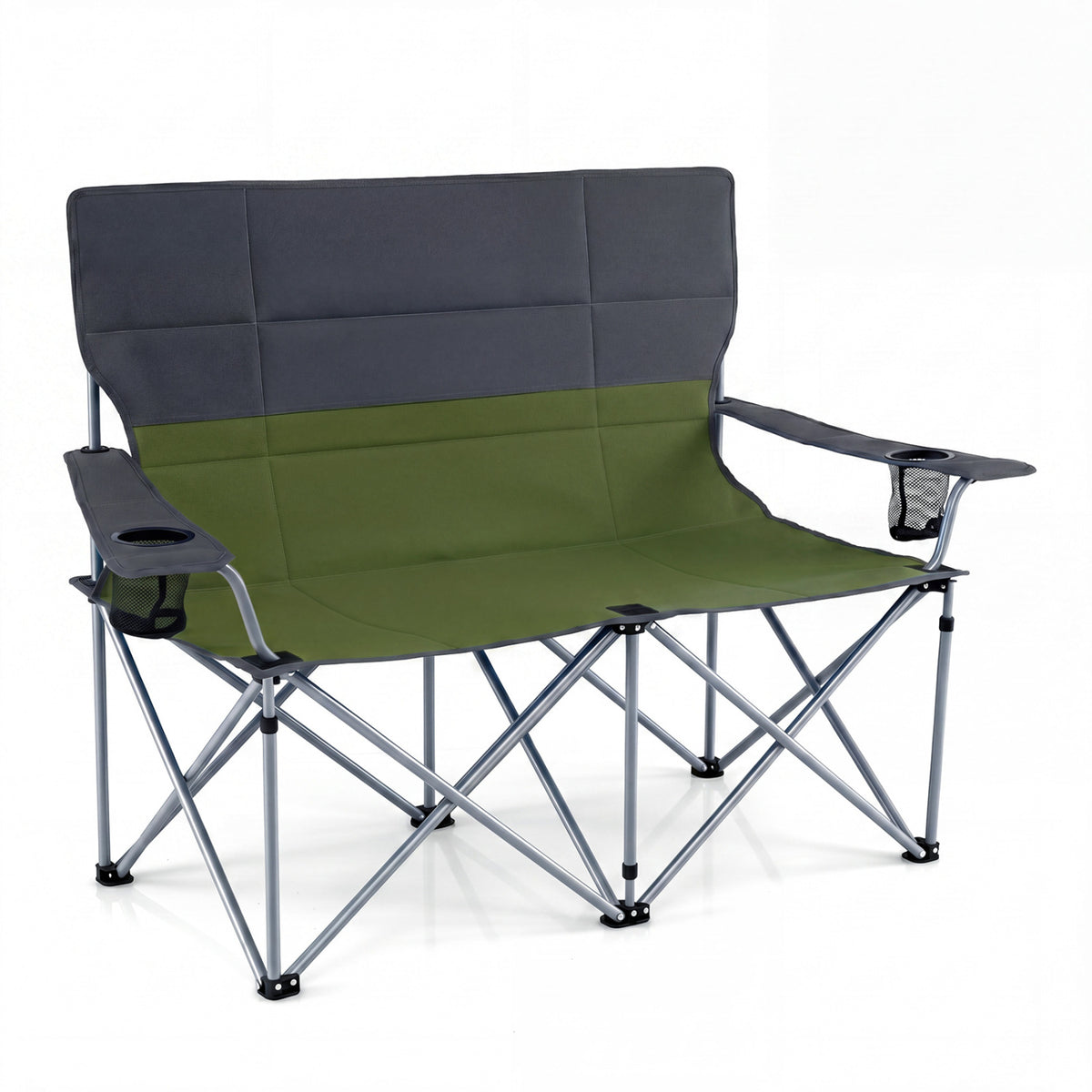Double Camping Chair with Carry Bag Cup Holders