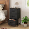Dresser Nightstand with Roomy Fabric Drawers for Bedroom Storage Cabinet with Metal Frame