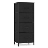 Dresser Nightstand with 4 Roomy Fabric Drawers and Metal Frame