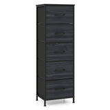 Dresser Nightstand with 5 Roomy Fabric Drawers for Bedroom