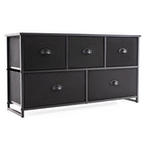 Wood Dresser Storage Unit Side Table Display Organizer