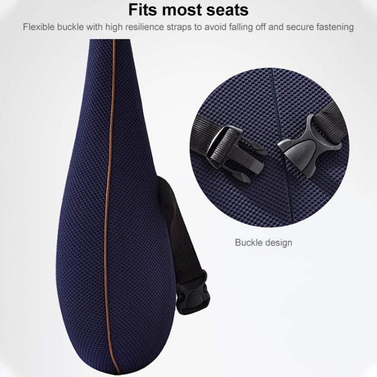Office Memory Foam Cushion Lumbar Support Cushion(Black)