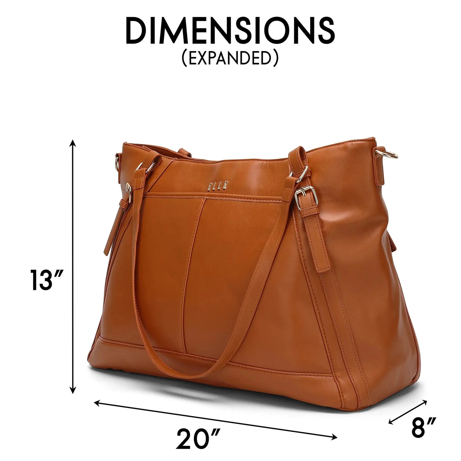 Leisure Luxe 33L Vegan Leather Weekender Tote Bag