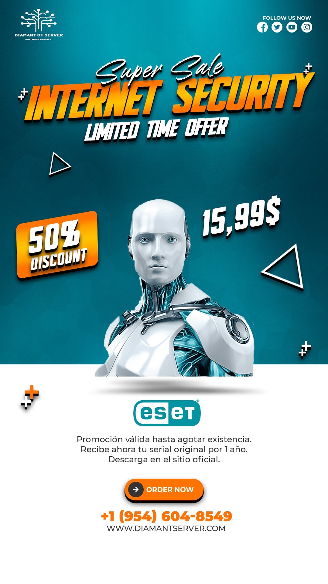 Eset Nod32 Internet Security 1 Pc 1 Año Serial Original
