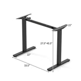 Electric Standing Desk Frame Height Adjustable Computer Desk Base with LED Display
