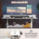 63 Inch x 24 Inch Electric Standing Desk with 2 Drawers