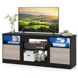 Entertainment Center with Adjustable Shelf & Open Compartment for 65â TVs