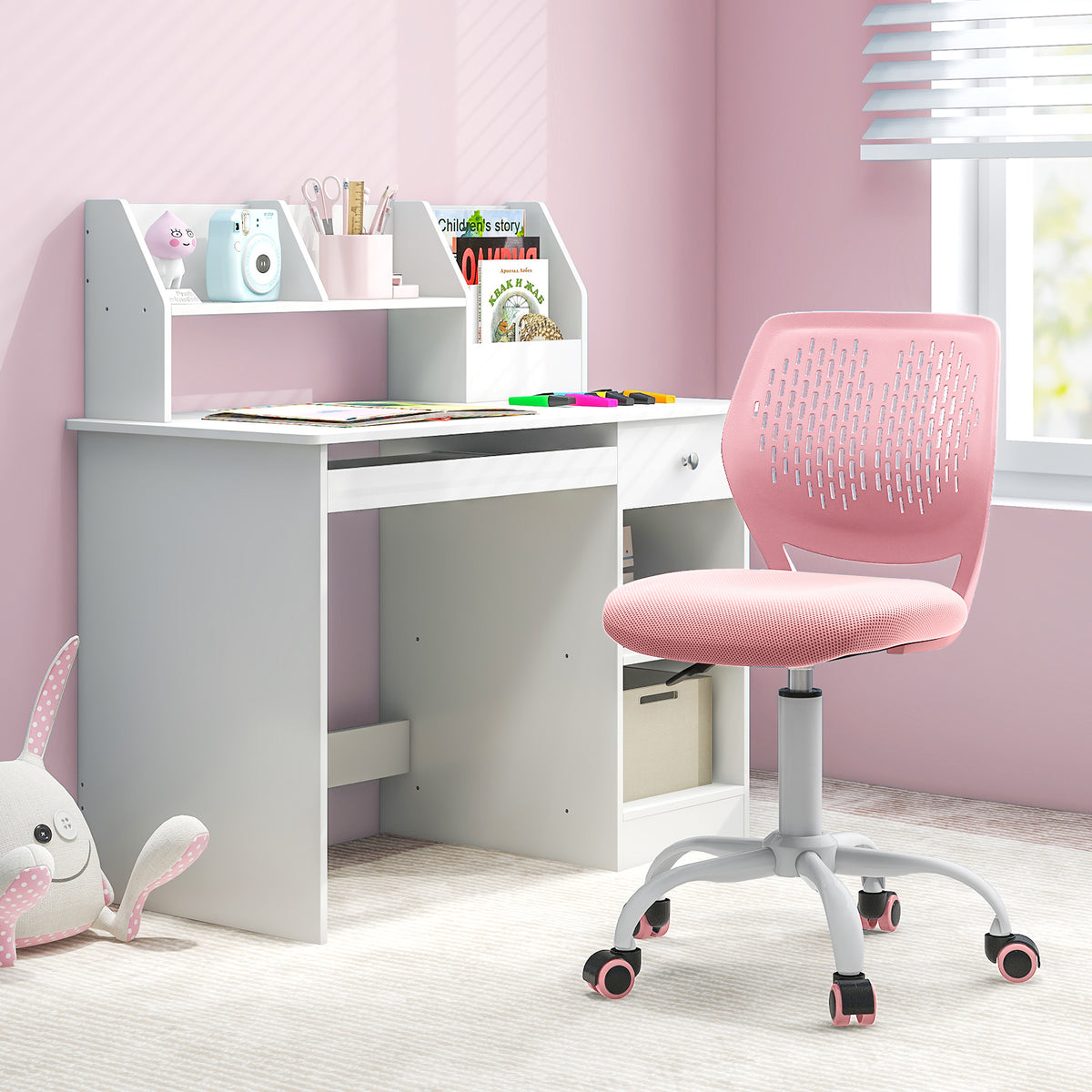 Ergonomic Children Study Chair with Adjustable Height