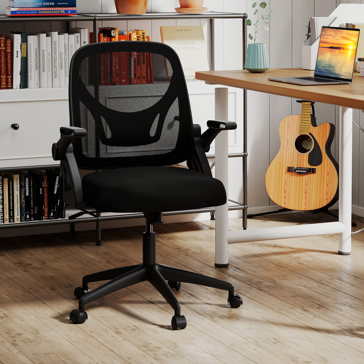 Ergonomic Computer Desk Chair with Lumbar Support and Fli... – Moogdesk