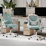 Ergonomic Computer Desk Chair with Lumbar Support and Flip-up Arms