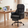 Ergonomic Cross Legged Office Chair Big and Tall Executive Chair with Retractable Footrest