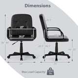 Ergonomic Office Chair with 360-degree Wheels