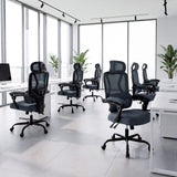 Ergonomic Office Computer Mesh Chair with High Back Adaptive Lumbar Support and 2D Adjustable Headrest