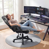 Ergonomic Video Game Chair with Headrest and Reclining Backrest