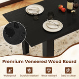 Extendable Dining Table for 4-8 People 47"-62" Large Rectangular Kitchen Table