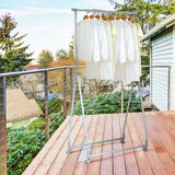 Extendable Foldable Heavy Duty Clothing Coat Rack Stand with Hanging Rod