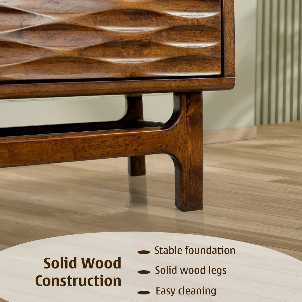 Acacia Elara TV Stand with Storage and Cable Management for TVs up to 80"