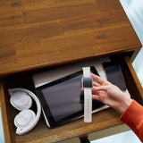 Acacia Silvia 2-Drawer Solid Wood Nightstand for Modern Bedrooms