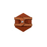 Leather Hexagon Coaster Set