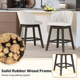 Counter Height Fabric Upholstered Bar Stools Set of 2