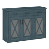 Farmhouse Buffet Sideboard 3-Door Kitchen Storage Cabinet with 2 Drawers