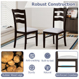 Farmhouse Dining Chairs Set of 2 Modern Kitchen Chairs with Elegant Hollowed backrest-Gray