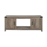 Electric Fireplace TV Stand with Storage Cabinets for TVs up to 70 Inch-Natural