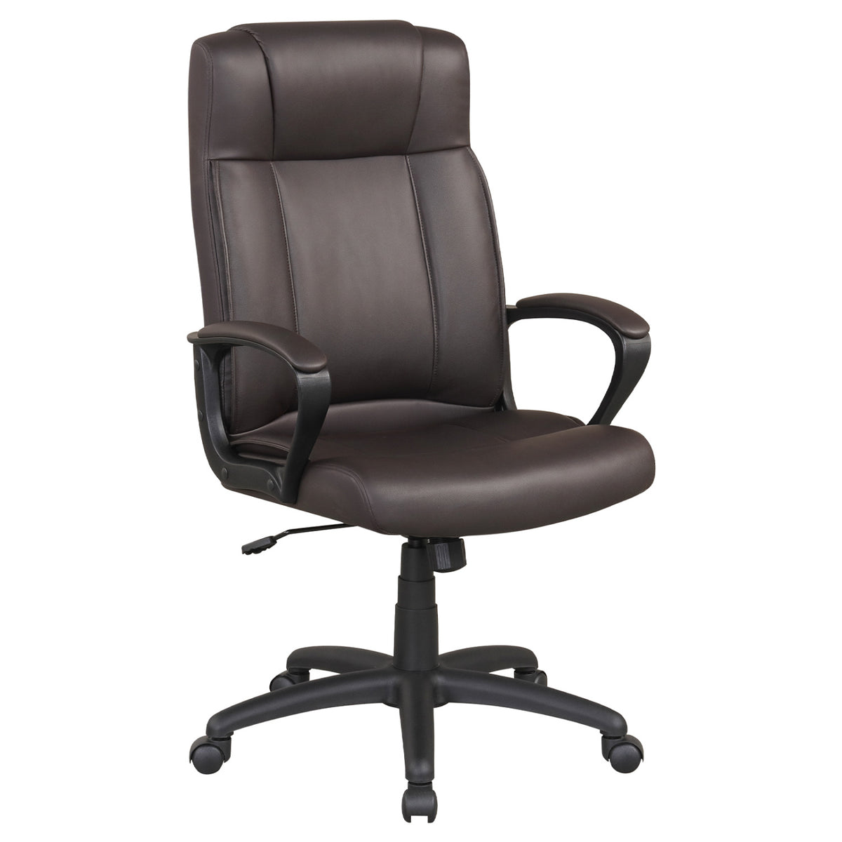 Faux Leather Office Chair Computer Desk Chair with Rocking Function