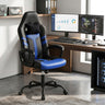 Faux Leather Upholstered Office Chair with Removable Head Pillow and Rocking Function