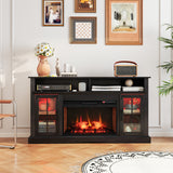Fireplace TV Stand with Remote Controls and Thermostat for TVs Up to 50 Inch