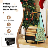 Firewood Storage Rack Heavy-duty Metal Log Holder with Handle and Square Rack