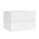 Floating Nightstand with 2 Storage Drawers Wall Mounted for Bedroom
