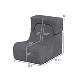 Floor Chair Lazy Sofa with Detachable Headrest