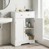 Floor Storage Cabinet with Doors Modern Buffet Sideboard with Drawer and Adjustable Shelf