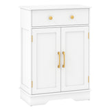 Floor Storage Cabinet with Doors Modern Buffet Sideboard with Drawer and Adjustable Shelf