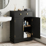 Floor Storage Cabinet with Doors Modern Buffet Sideboard with Drawer and Adjustable Shelf