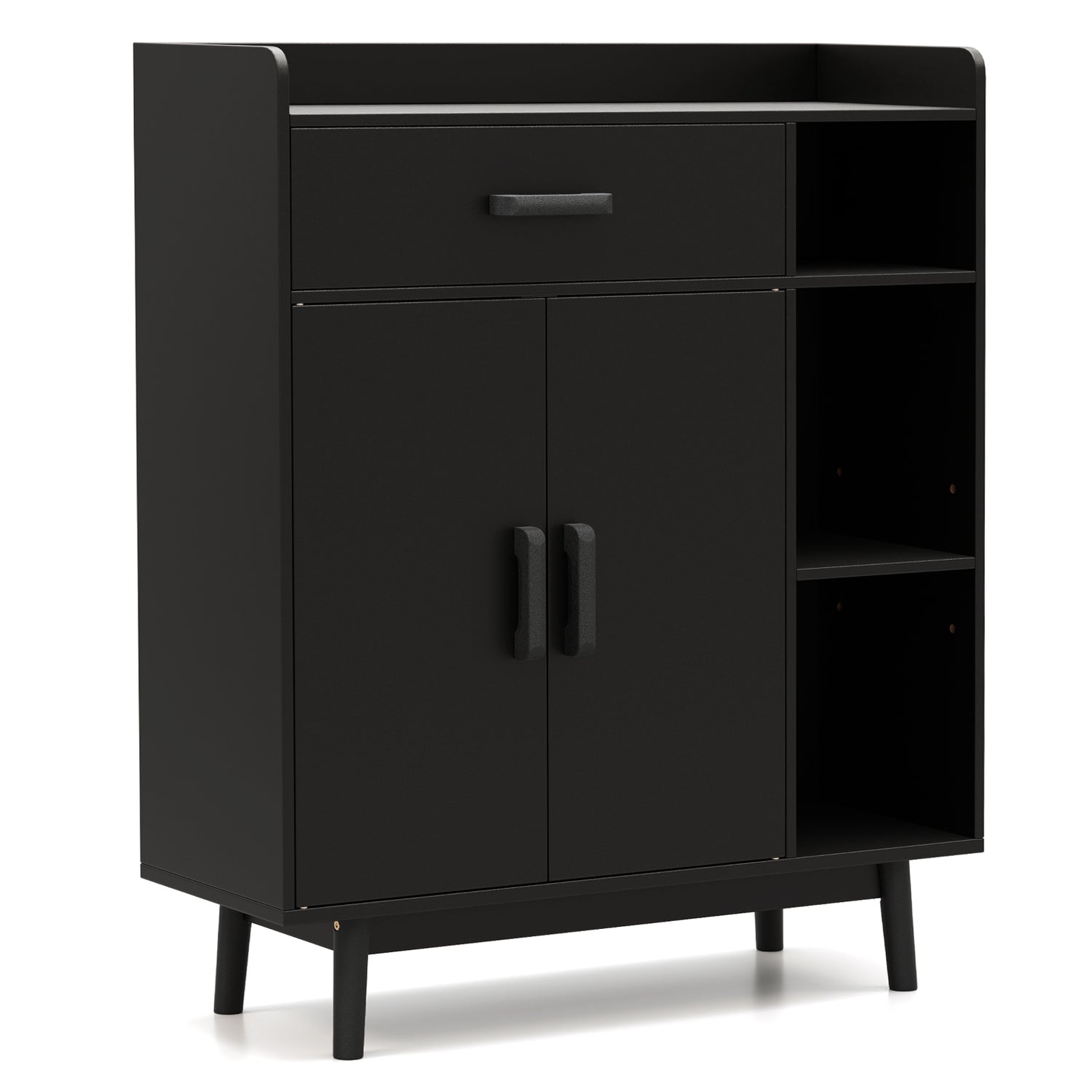 Floor Storage Cabinet Free Standing Cupboard Chest
