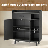 Floor Storage Cabinet Free Standing Cupboard Chest
