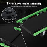 Foldable Automotive Creeper with 360Â° Swivel Wheels 330 lbs for Garage-Green