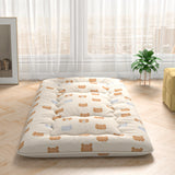 Foldable Futon Mattress with Washable Cover and Carry Bag for Camping