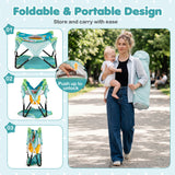 Foldable Portable Baby Jumper Indoor/Outdoor Infant Activity Center with Interactive Toys