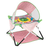 Foldable Portable Baby Jumper Indoor/Outdoor Infant Activity Center with Interactive Toys