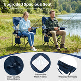 Folding Camping Chair with Mesh Fabric Backrest Solid Metal Frame and Carrying Bag