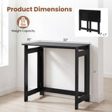 Folding Console Table with Foldable Legs