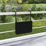 Folding Hanging Table with 3-Level Adjustable Height for Patio Balcony