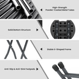 Folding Stool with Built-in Handle for Adults