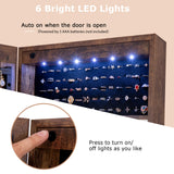 Free Standing Full Length Jewelry Armoire with Lights